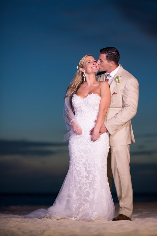 sunset aruba wedding photo